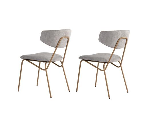 Mööblikomplekt toolid Nancy - Grey, Gold