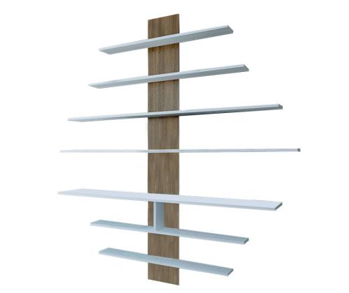 TV laud Zebra - White, Walnut