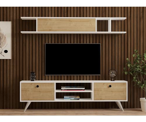 TV laud Italo - White, Pine