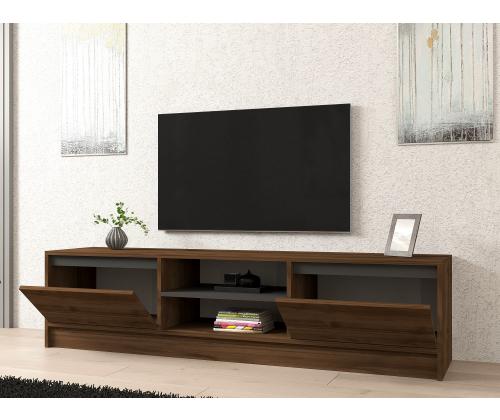 TV laud Olça - Walnut, Anthracite