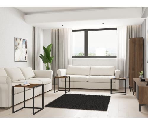 Mööblikomplekt lauad Tali - Black, Walnut