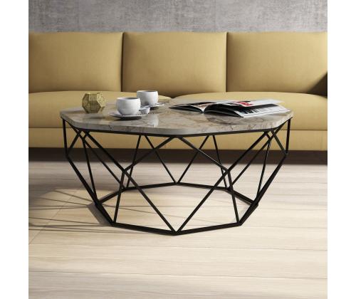 Kohvilaud Diamond - White Marble