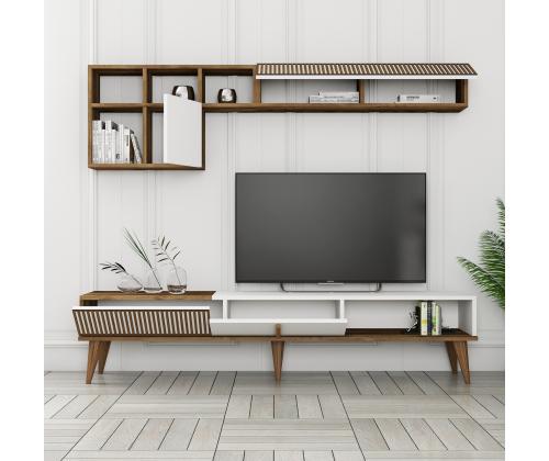 TV laud Milan TV - Walnut, White