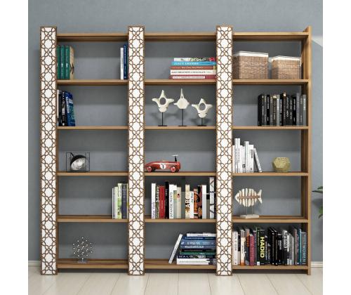 City 3 - Walnut, White