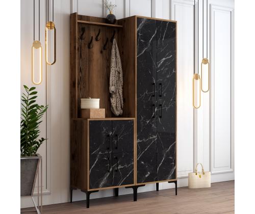 Berlin BA - Walnut, Black Marble