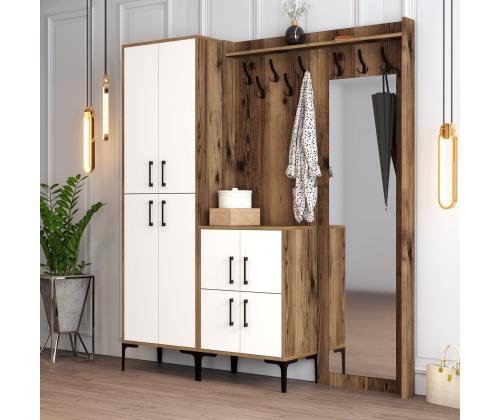 Berlin ABC - Walnut, White