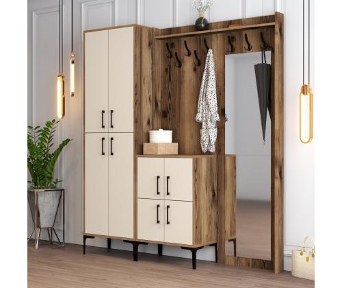 Berlin ABC - Walnut, Cream