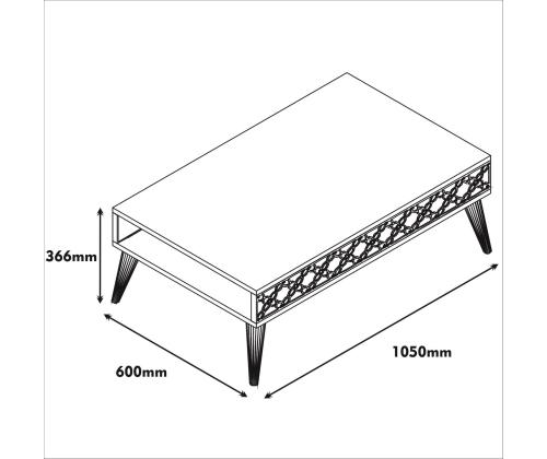 City - Walnut, White