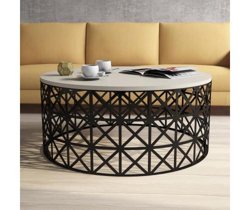 Kohvilaud Selin Metal Ferforje - Cream