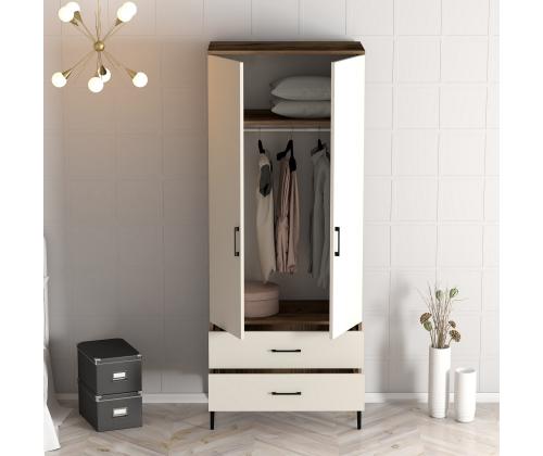 Kumsal T - Walnut, Cream