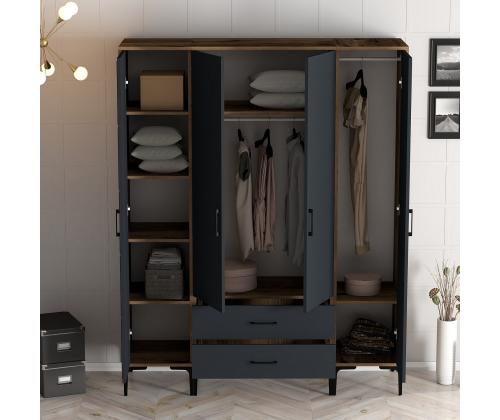 Kumsal PTP - Walnut, Anthracite