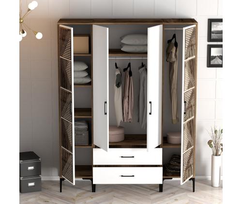 Kumsal PTP - Walnut, White