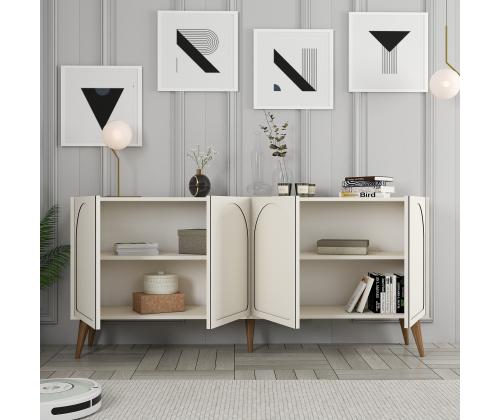 Lyon 81 - Cream, Walnut