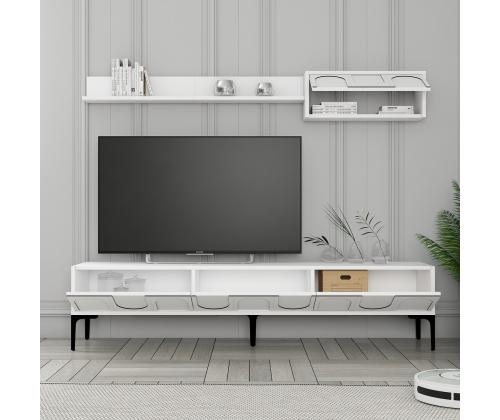 TV laud Lyon 2 - White, Black