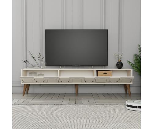 TV laud Lyon 44 - Cream, Walnut