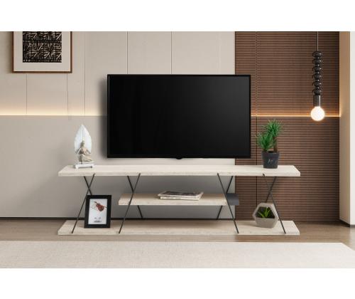 TV laud Canaz - Black, Travertine