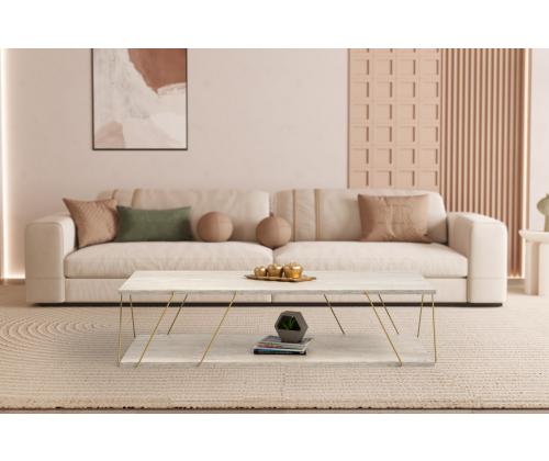 Kohvilaud Labranda - Gold, Travertine