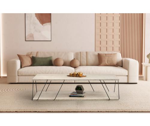 Kohvilaud Labranda - Black, Travertine