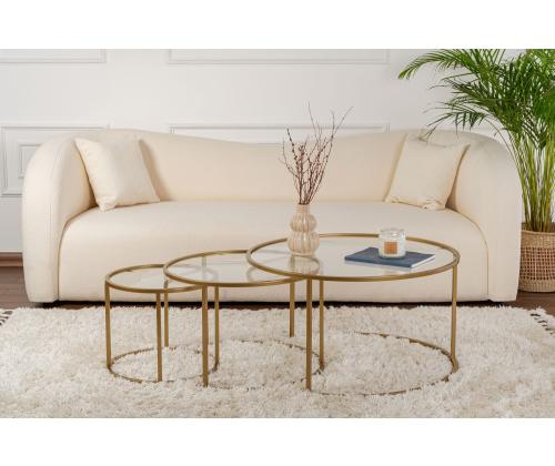 Kohvilaud Aurum - 80, 60, 42 - Gold, Transparent