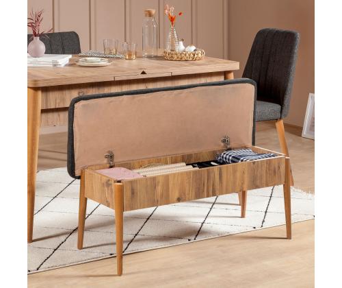 Mööblikomplekt toolid Vina Atlantic Anthracite