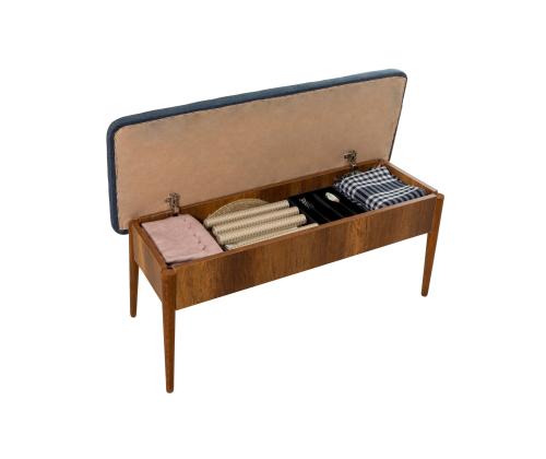 Vina Bank Dark Blue, Walnut