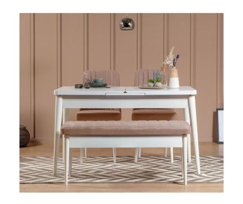 Vina Bench White, Stone