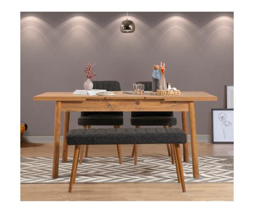 Mööblikomplekt toolid Santiago Atlantice-Anthracite