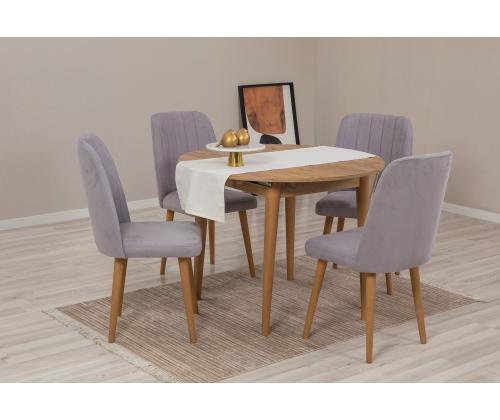 Mööblikomplekt toolid Vina 0701 - Atlantic Pine, Grey