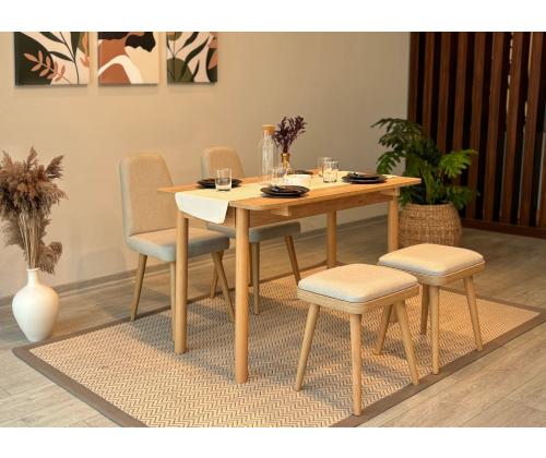 Mööblikomplekt toolid Vina Mini 02 1005 - Oak, Cream