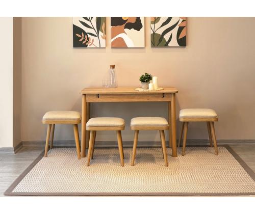 Mööblikomplekt toolid Vina Mini 06 1005 - Oak, Cream