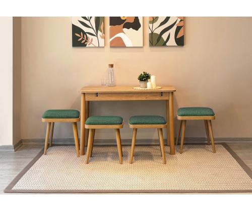 Mööblikomplekt toolid Vina Mini 06 1070 - Oak, Green