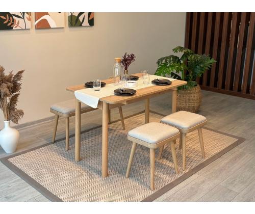 Mööblikomplekt toolid Vina Mini 04 1005 - Oak, Cream