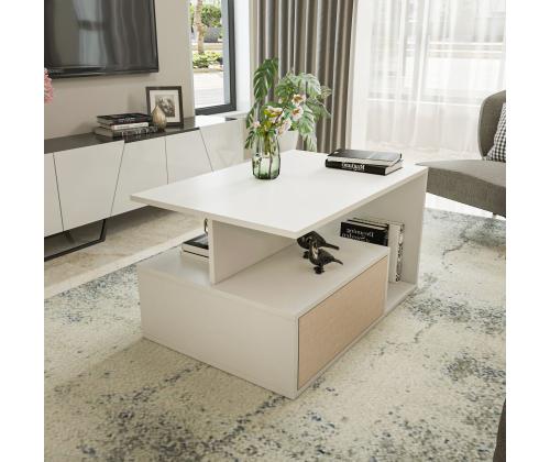 Kohvilaud Mana - Beige, White