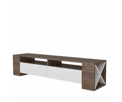 TV laud Sosruko - Walnut, White