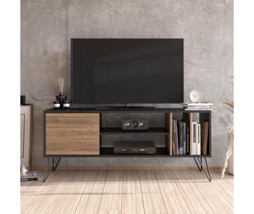 TV laud Mistico (140) - Walnut, Black