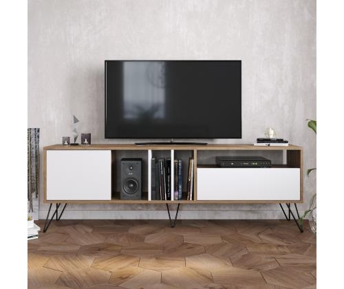 TV laud Mistico (180) - Walnut, White
