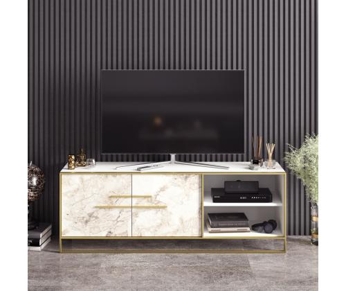 TV laud Polka - White