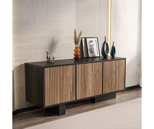 Monaco - Black, Light Walnut