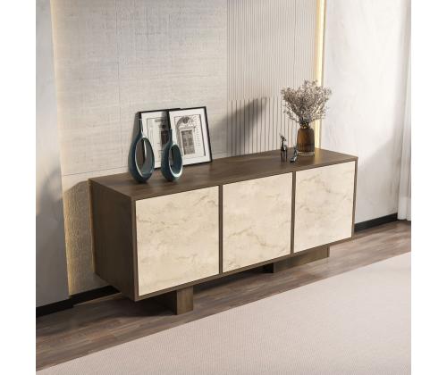 Monaco - Walnut, Travertine