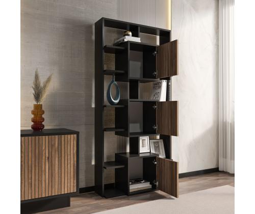 Monaco - Black, Light Walnut