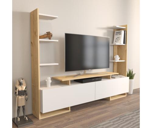 TV laud Ava - Oak, White