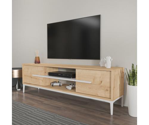 TV laud Eslem - Oak, White