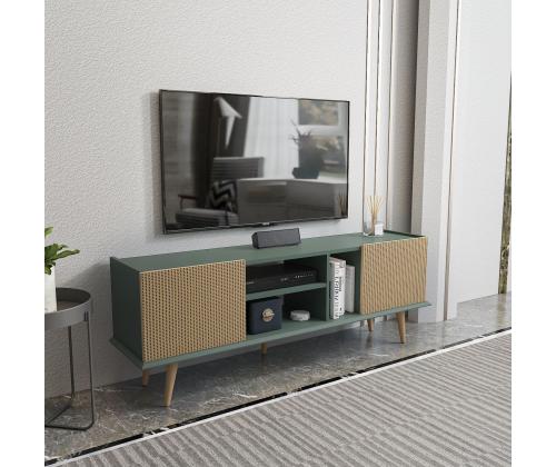 TV laud Ekvador - Light Brown, Green