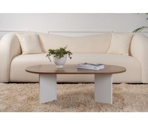 Kohvilaud Sable - Venezia Walnut, White