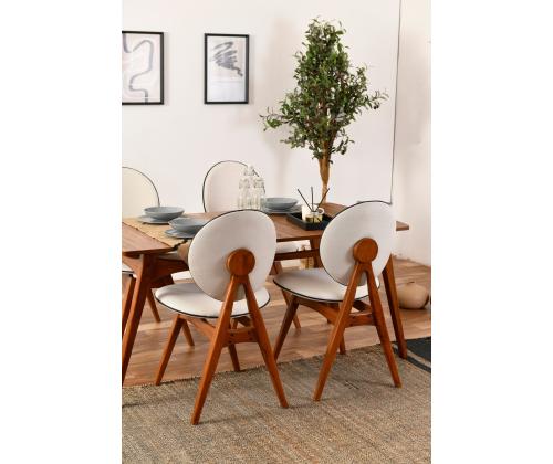 Mööblikomplekt toolid Touch Wooden - Cream