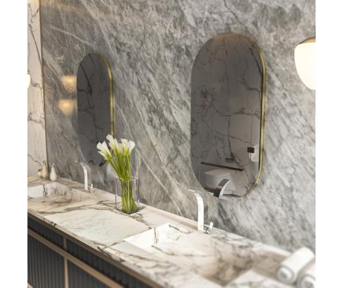 Peegel Riors - Dark Grey, Gold