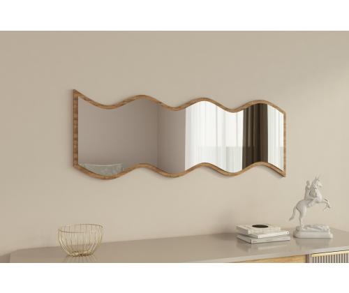 Peegel Safi - White, Walnut