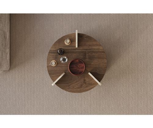 Kohvilaud Oalla - Walnut, Travertine