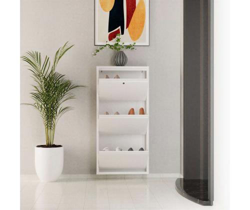 Locking 3 Piece Metal - White