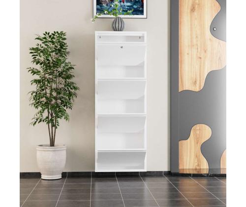 Locking 4 Piece Metal - White